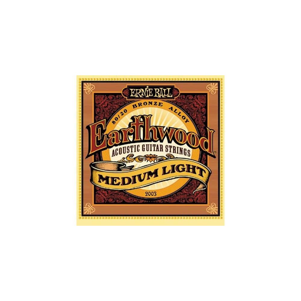 Ernie Ball 2003 Medium Light Acoustic Guitar Strings