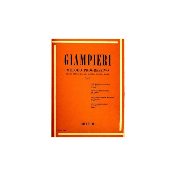 Giampieri Metodo Progressivo per Clarinetto Parte II ER1522