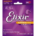 Elixir Acoustic 12 Guitar Strings 11152