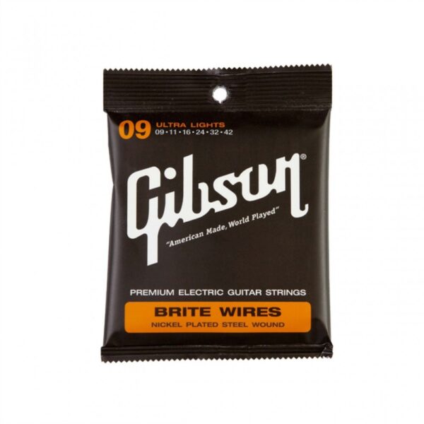 Gibson 009-042 Electric Guitar Strings Brite Wires