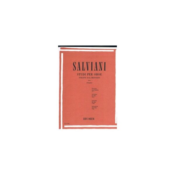 Salviani Studi per Oboe Vol.1 ER2367