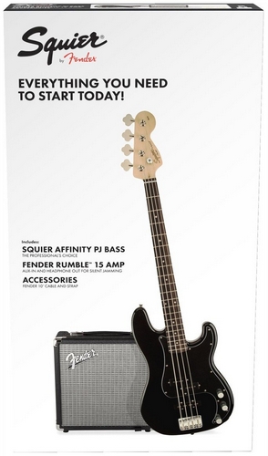 Squier Affinity Precision Bass PJ Pack Black
