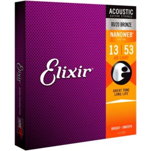 Elixir Acoustic Guitar Strings 13/53 Bronze 11182