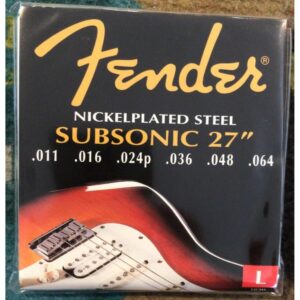 Fender 1080L Subsonic 27" Electric Guitar Strings Set