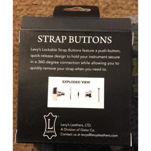 Levy's Lockable Guitar Strap Buttons