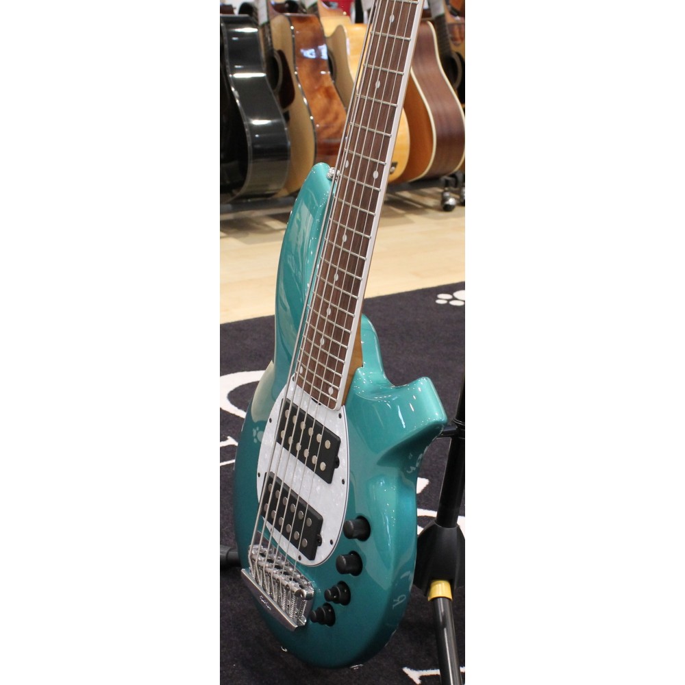 Music Man BFR Bongo 6 HH Grabber Green