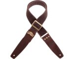 Magrabò 241.125M Stripe SC Cotton Washed Marrone 5 cm terminali Twinkle Marrone Scuro fibbia Recta Argento