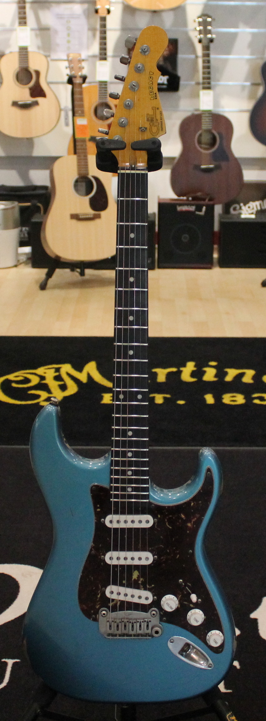 G&L Legacy Rustic Lake Placid Blue