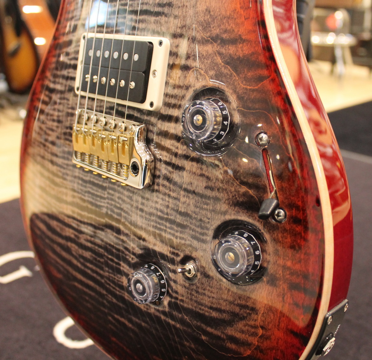 Paul Reed Smith Custom 24 Charcoal Cherry Burst Thin Piezo - immagine 5