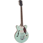 Gretsch-G2655T-P90-Streamliner-Center-Block-Jr.-Double-Cut-P90-with-Bigsby-Two-Tone-Mint-Metallic-and-Vintage-Mahogany-Stain