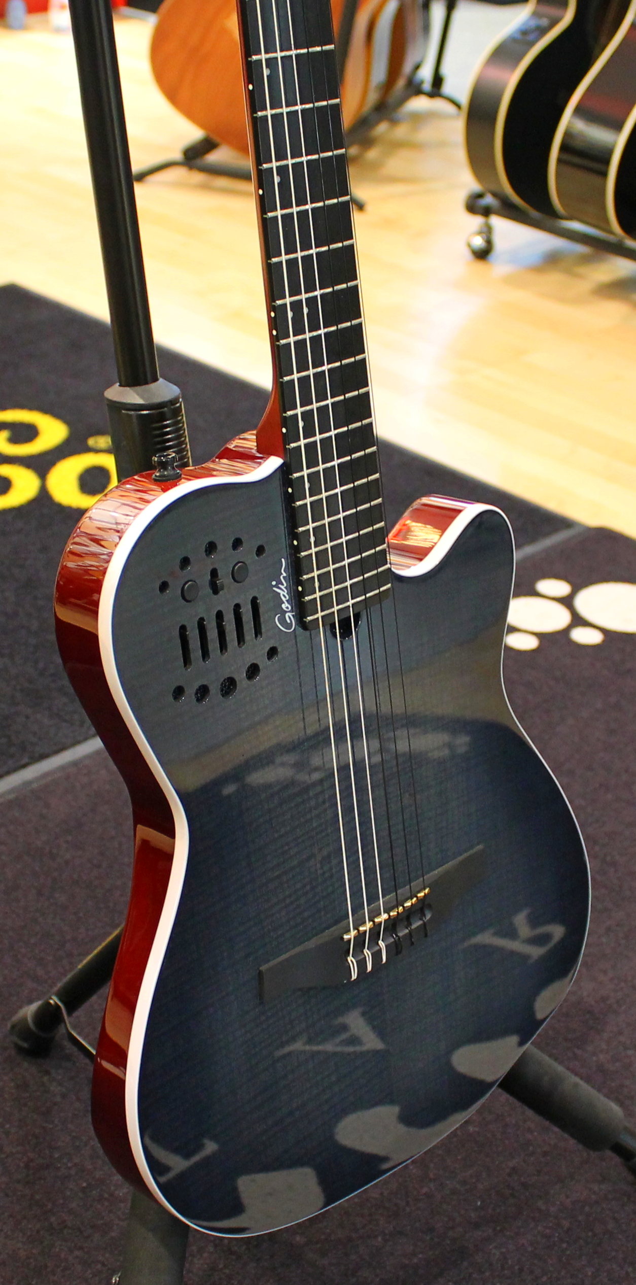 Godin ACS Nylon Denim Blue Flame USATO cod. 23422 - immagine 2