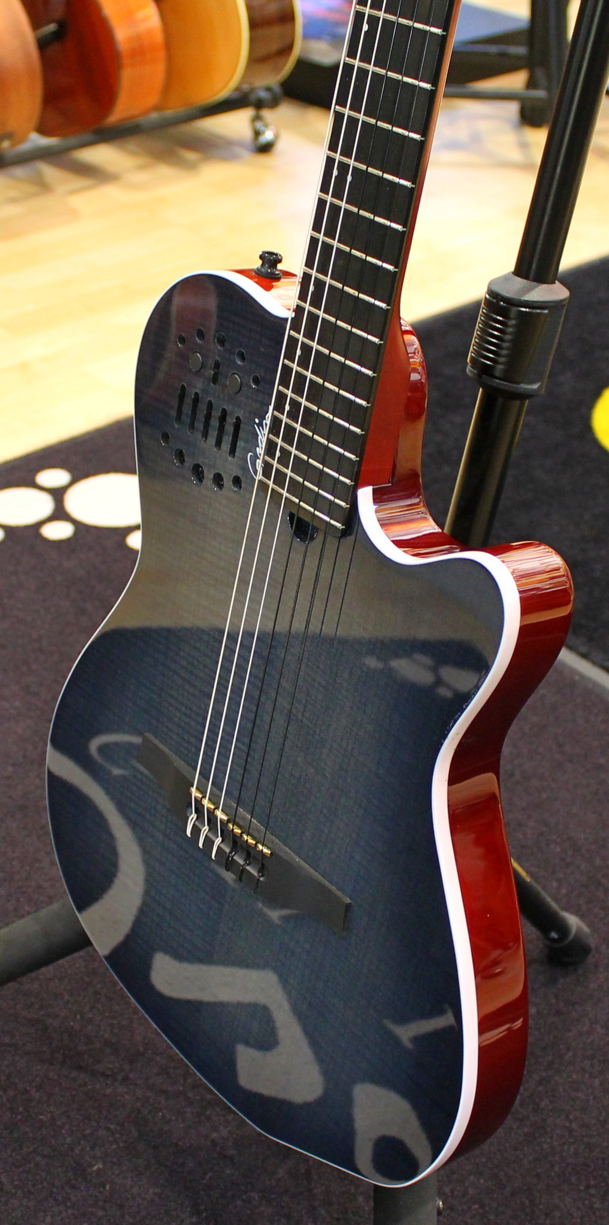 Godin ACS Nylon Denim Blue Flame USATO cod. 23422 - immagine 4