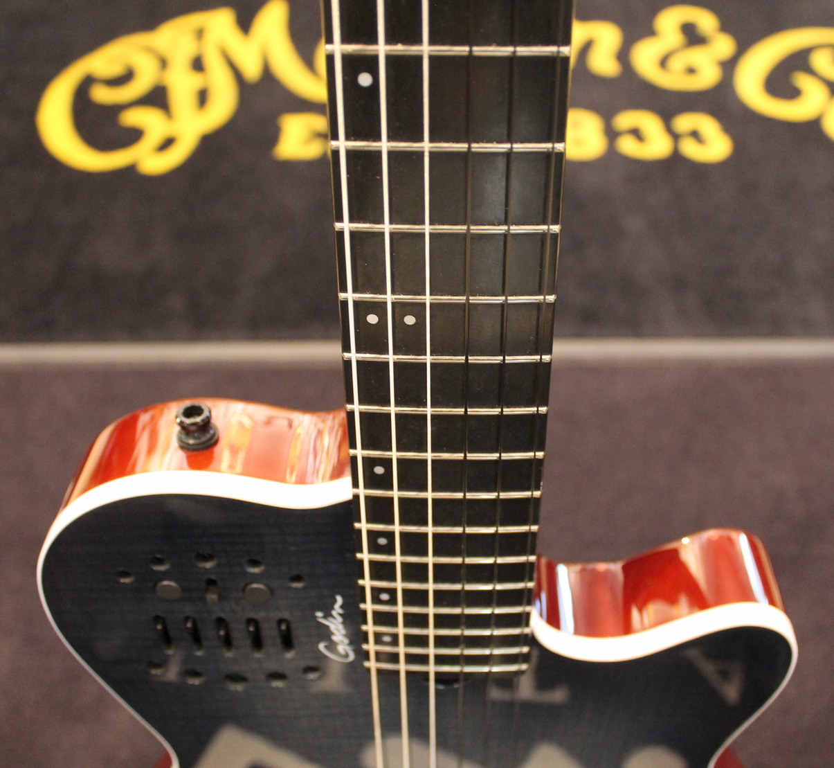 Godin ACS Nylon Denim Blue Flame USATO cod. 23422 - immagine 5