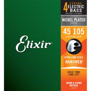 Elixir 14087 Electric Bass Nickel Plated Steel NANOWEB