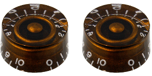 Allparts PK-0130-036 Speed Knobs Chocolate Brown