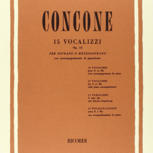 Concone 15 Vocalizzi Op.12 ER1569