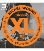 D'Addario EXL110-3D 3 Set 10/46 Electric Guitar Strings