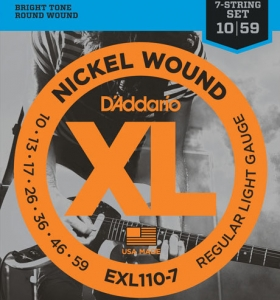 D'Addario EXL110-7 7 Strings Set 10/59 Electric