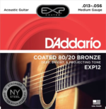 D'Addario EXP12 Coated 80/20 Bronze Medium 13-56