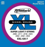 D'Addario Super Light 7 String EXL120 7 09/054