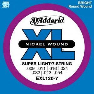 D'Addario Super Light 7 String EXL120 7 09/054