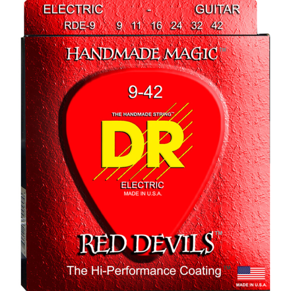 DR RDE-9 Electric guitar String Red 9/42
