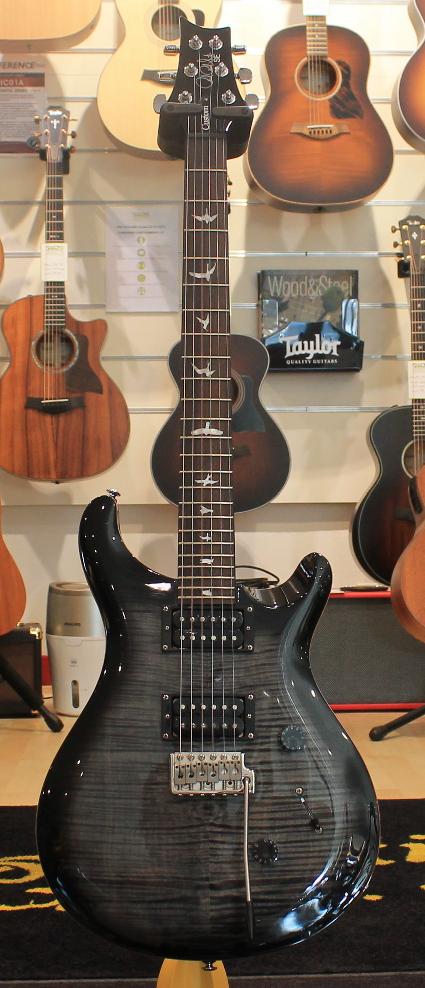 PRS SE Custom 24 Charcoal Burst USATO cod. 95922