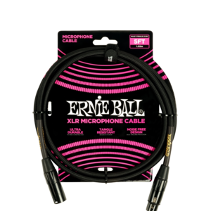 Ernie Ball 6390 Cavo Microfonico Braided nero 1,5 m
