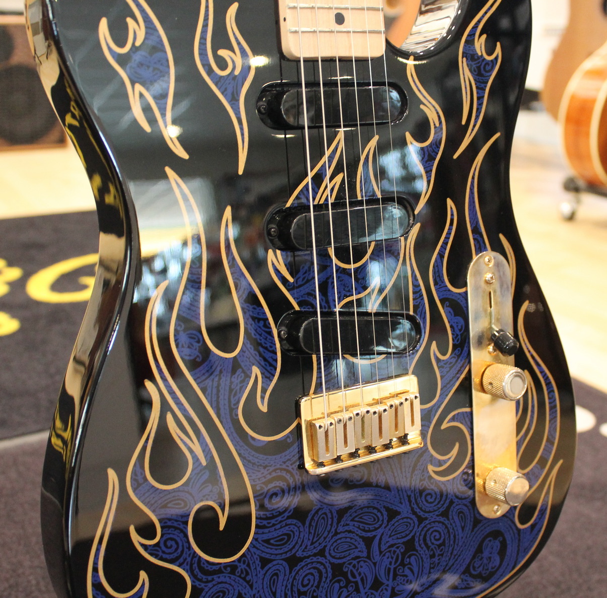 Fender Telecaster James Burton Blue Paisley Flame USATO cod. 34423 - immagine 3