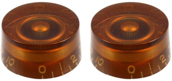 AllParts PK-0130-022 Vintage Style Amber Speed Knobs