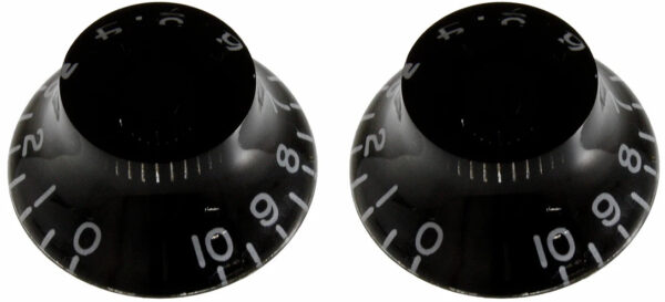 AllParts PK-0140-023 Black Bell Knobs