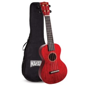 Mahalo Hano MH2TWR Ukulele Concert Wine Red