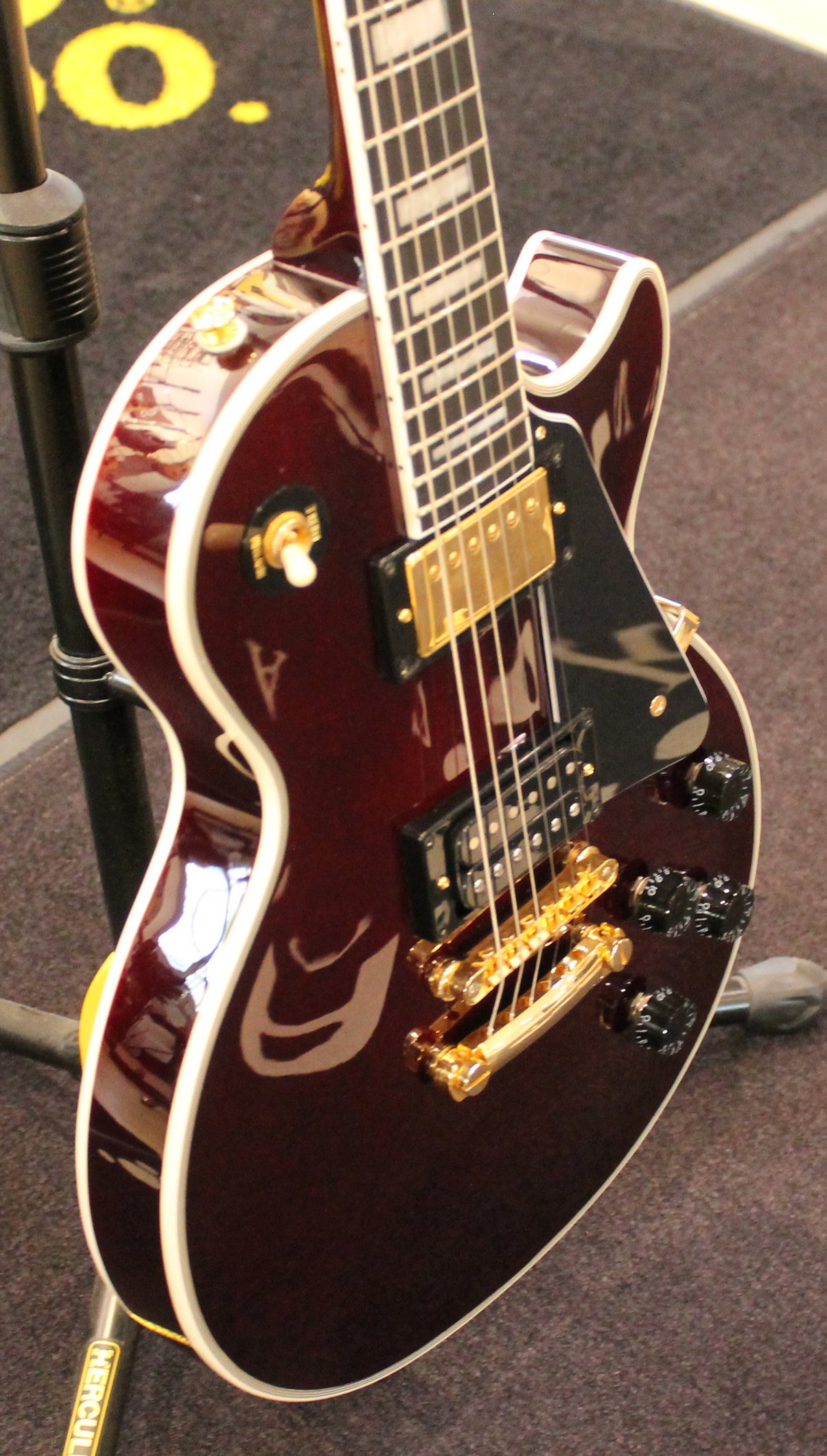 Epiphone Jerry Cantrell "Wino" Les Paul Custom Dark Wine Red USATO cod. 78423 - immagine 2