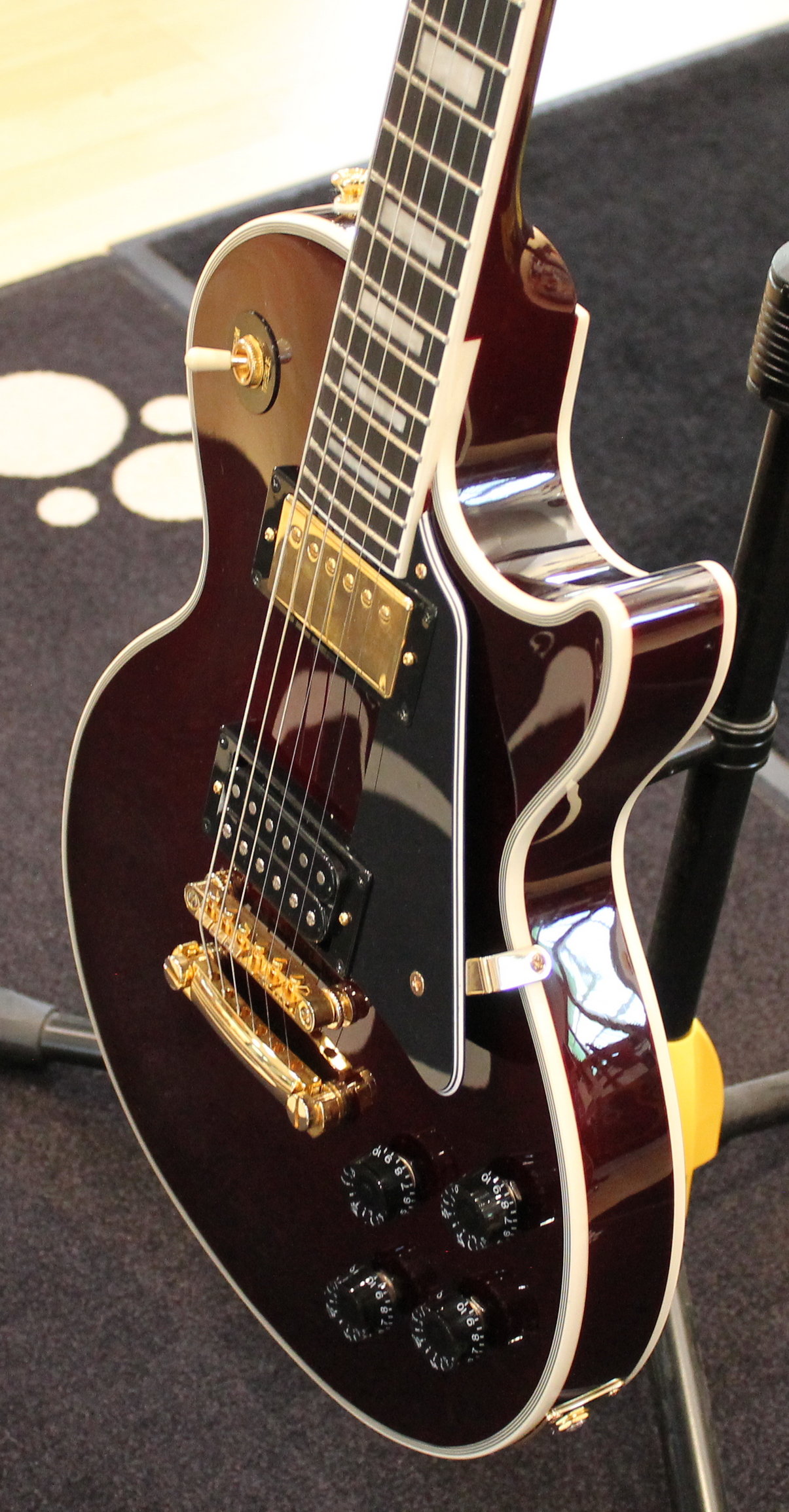 Epiphone Jerry Cantrell "Wino" Les Paul Custom Dark Wine Red USATO cod. 78423 - immagine 4