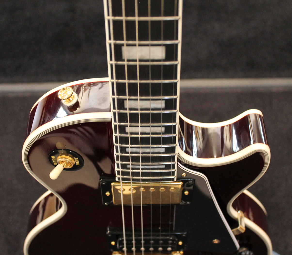 Epiphone Jerry Cantrell "Wino" Les Paul Custom Dark Wine Red USATO cod. 78423 - immagine 5