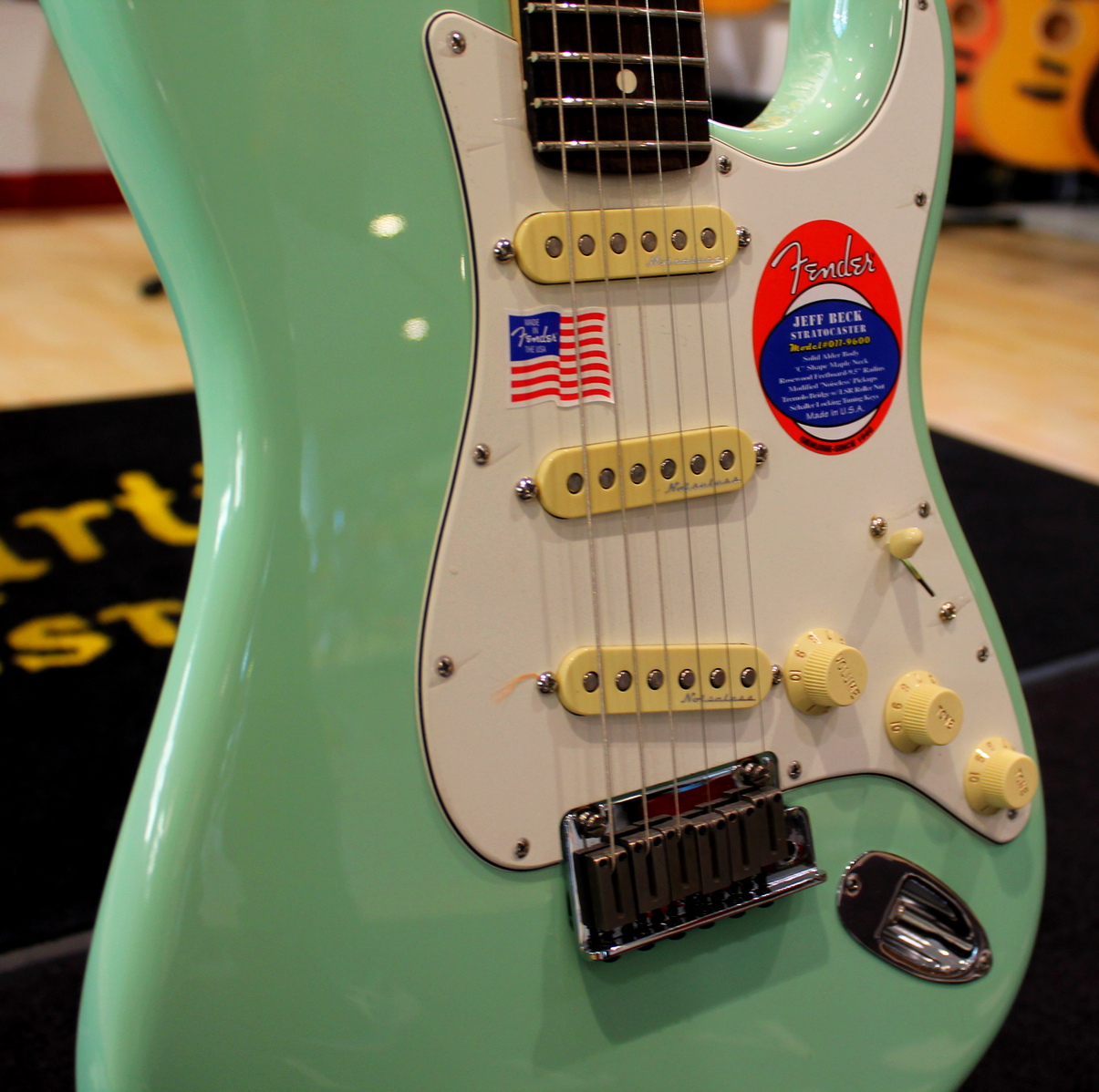 Fender Jeff Beck Stratocaster Surf Green USATO cod. 82223 - immagine 3
