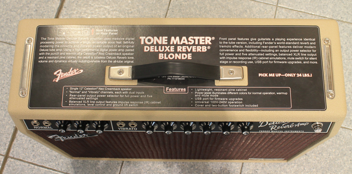 Fender Tone Master Deluxe Reverb Blonde USATO cod. 106623 - immagine 5