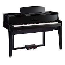 Yamaha N1X Pianoforte Digitale Codino Ibrido Nero Lucido