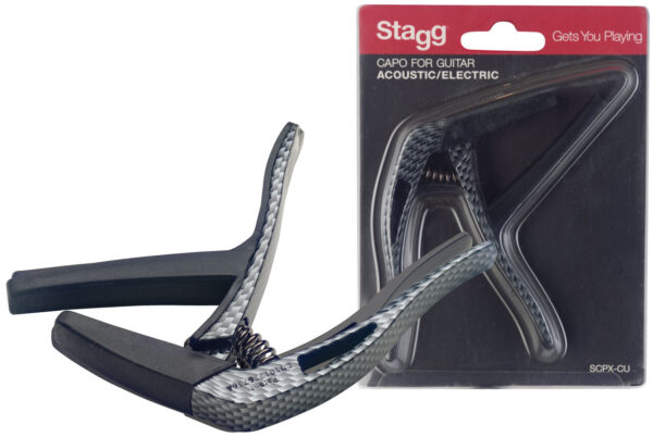 Stagg SCPX-CU CARBON Curved Trigger Capo