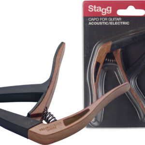 Stagg SCPX-CU DKWOOD Curved Trigger Capo