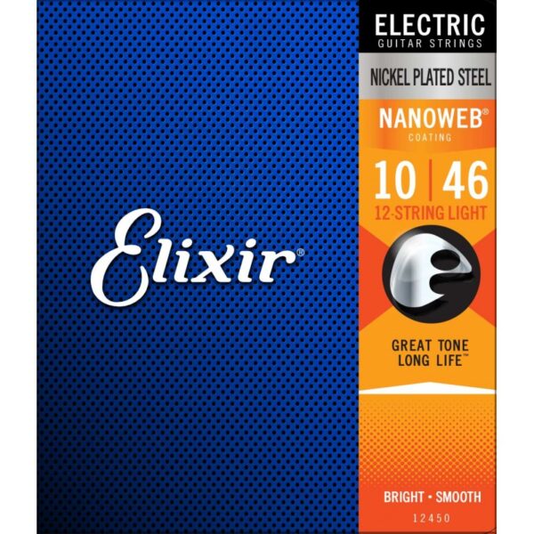 Elixir 12450 Electric Nickel Plated Steel NANOWEB