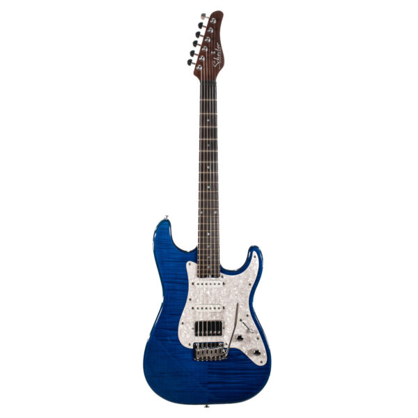 Schecter R66 Elite II Rosewood Traditional See-Thru Sky Blu