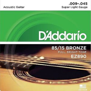 D'Addario EZ890 Acoustic Guitar Strings 09-45