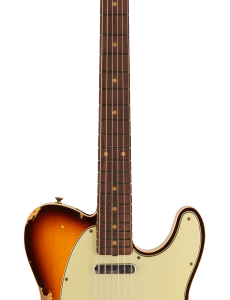 Fender 1960 Telecaster Custom Heavy Relic Super Faded Aged Chocolate 3-Color Sunburst