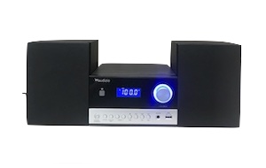 Toulon Compact Stereo CD,BT,MP3 Alum