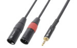 CX70-1 Cable 2xXLR M- 3.5 St.M 1.5m