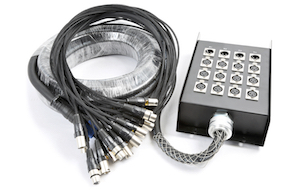 CX160 Stage Snake XLR 12 F+4 M 15m