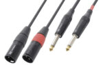 CX64-01 Cable 2xXLR M-2x6.3M 0,15m
