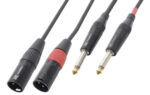 CX64-1 Cable 2xXLR M-2x6.3M 1.5m