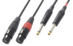 CX62-1 Cable 2xXLR F-2x6.3M 1.5m